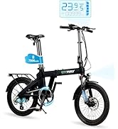 Amazon | ERWAY 電動自転車 電動アシスト自転車 折りたたみ 20インチ